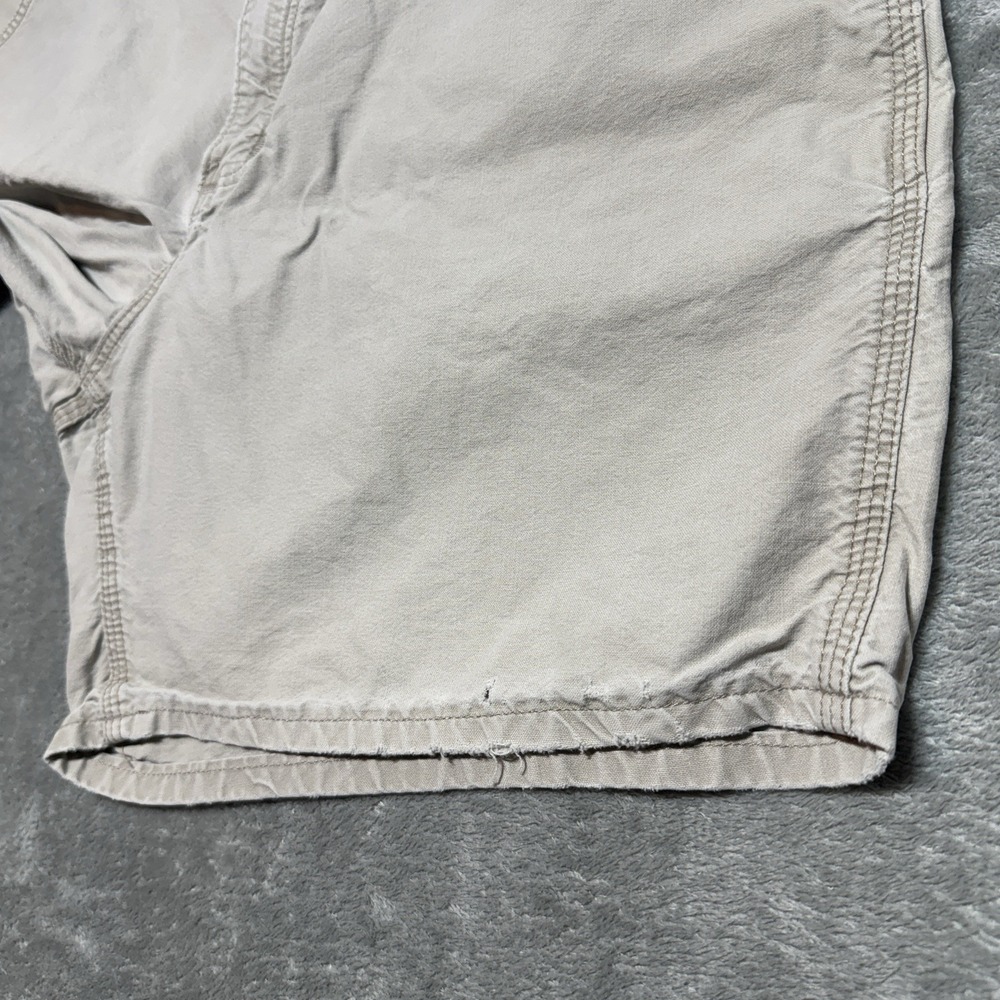Carhartt B145 TAN Canvas Work Shorts Mens 40 Distressed Khaki Dungaree Fit - Picture 6 of 8
